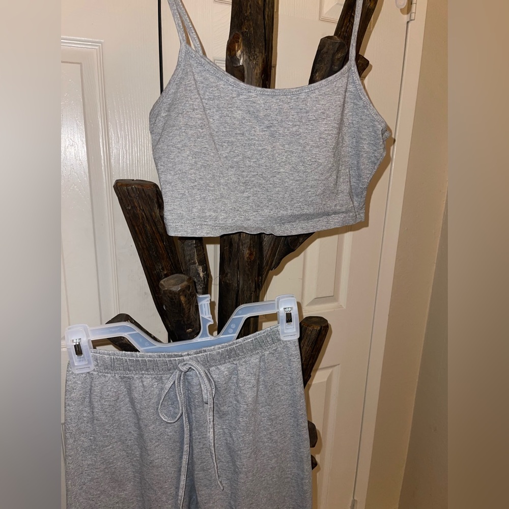 Matching legging and half tank set